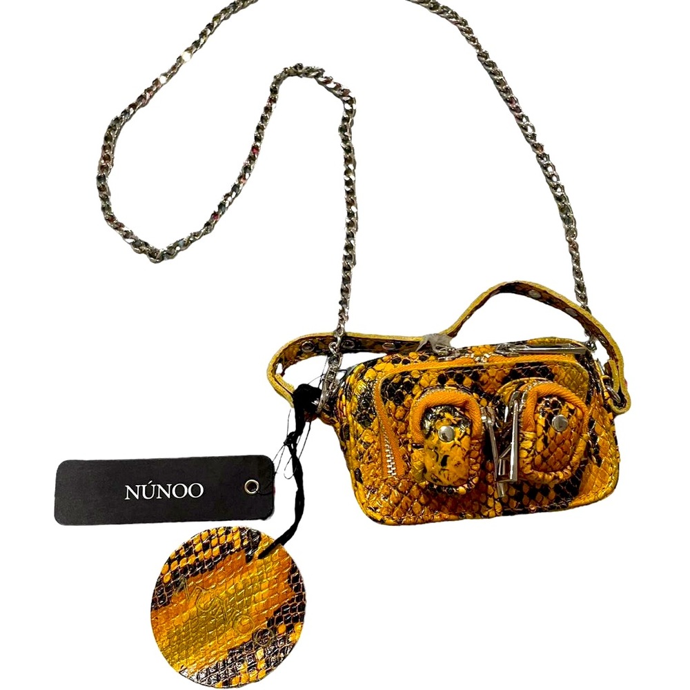 Nwt Genuine Leather unique snake skin crossbody bag (camera bag)